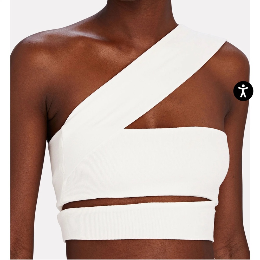 Lama Jouni Bandage Ribbed Knit Top - Size Small